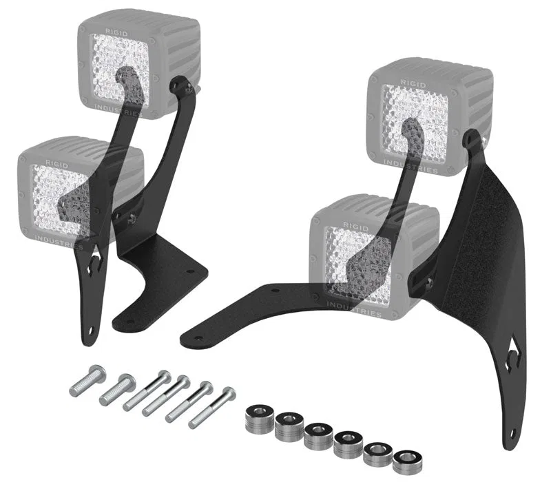 JL5603 – ARTEC INDUST Driving/ Fog Light Mounting Bracket, A-Pillar Bolt-On Mount Powder Coated Mounts Four Lights Fo...